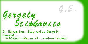 gergely stipkovits business card